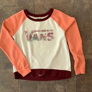 VANS crop top crewneck sweatshirt